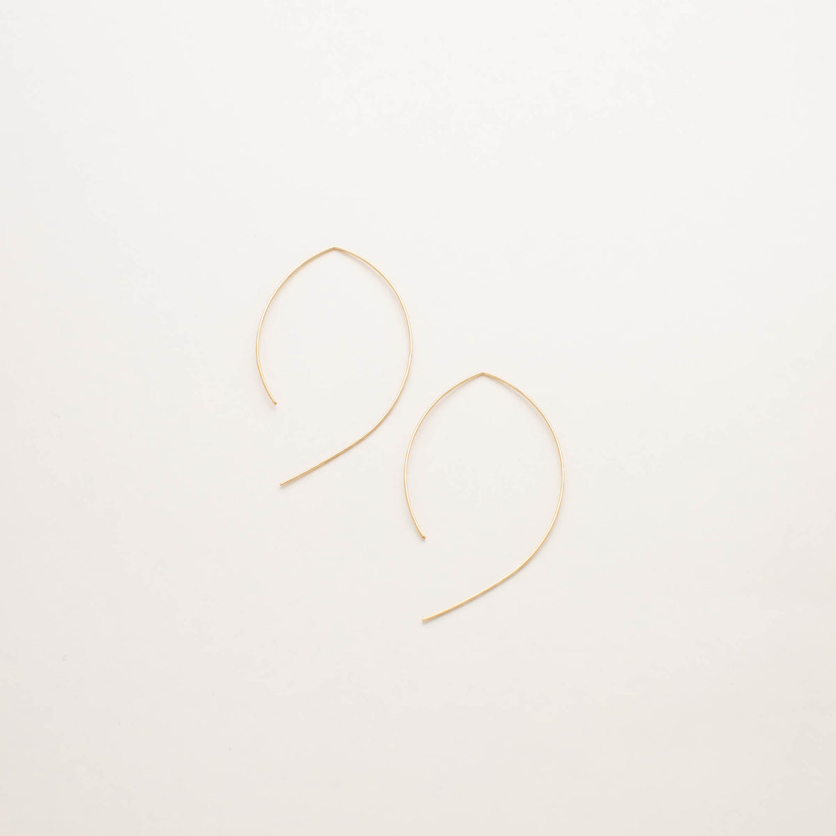 Wide Arc Threader Earrings