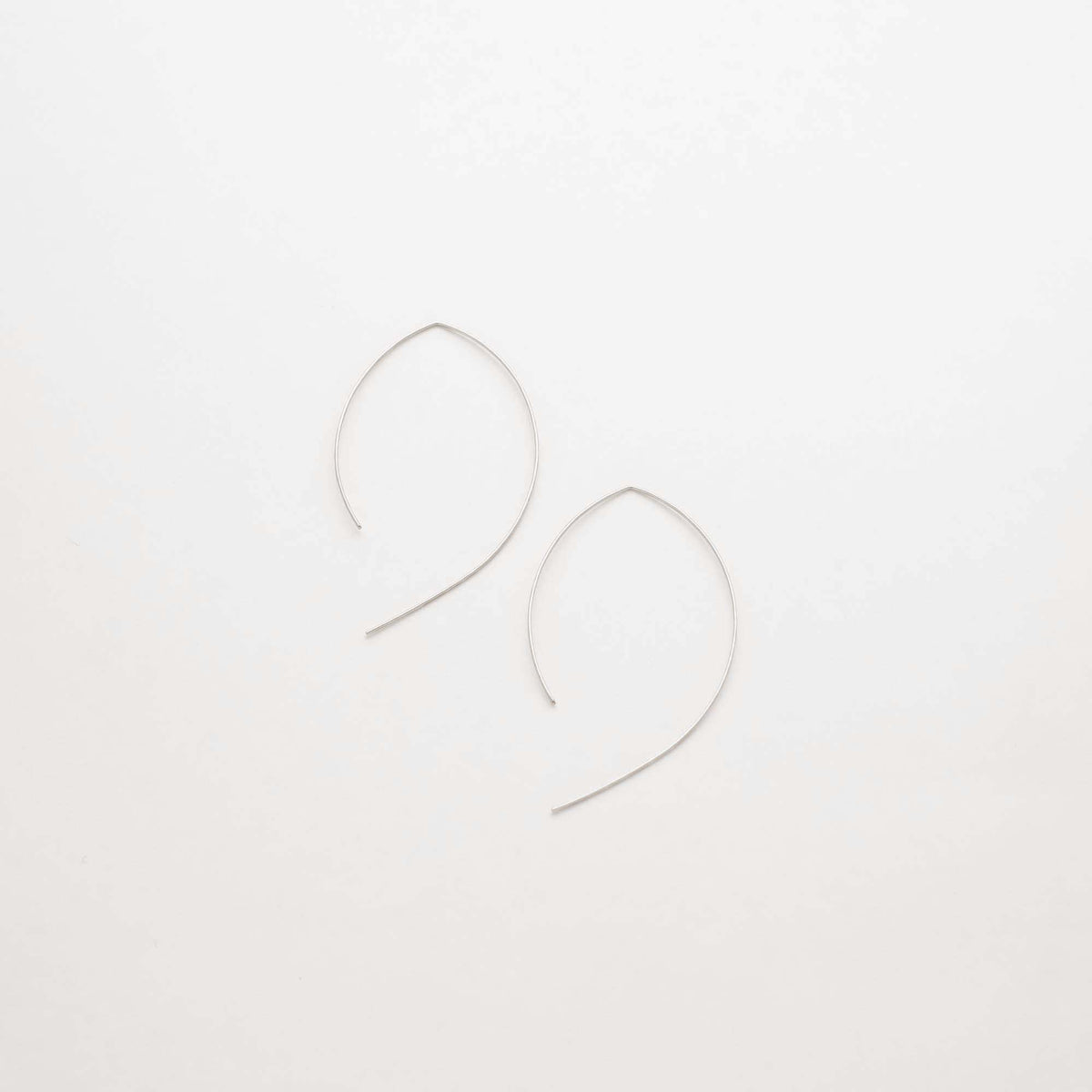 Wide Arc Threader Earrings